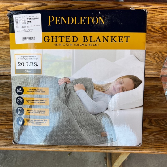 Pendleton Weighted Blanket 20lbs - Picture 5 of 5